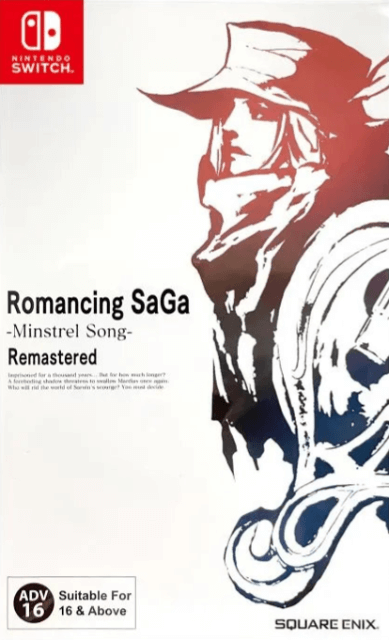 Romancing Saga Ministrel Song Remastered box art for Switch